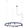 Geometryczna Lampa wisząca FOURTY ROUND LED XI Nowodvorski 12286 Nowoczesny żyrandol minimalistyczny Granatowa